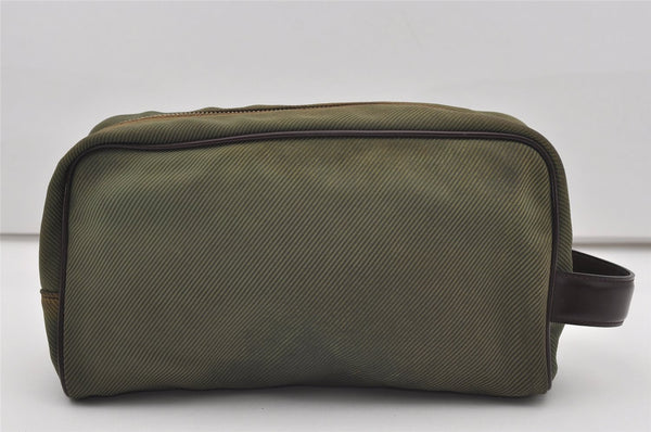 Authentic Louis Vuitton Taiga Parana Clutch Hand Bag Green M30758 LV 9752I