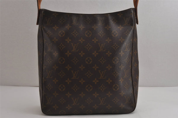 Authentic Louis Vuitton Monogram Looping GM Shoulder Bag M51145 LV 9752J