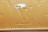 Authentic Louis Vuitton Vernis Lexington Hand Bag Pouch Yellow M91010 LV 9754I