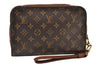 Authentic Louis Vuitton Monogram Orsay Clutch Hand Bag Purse M51790 LV 9755I