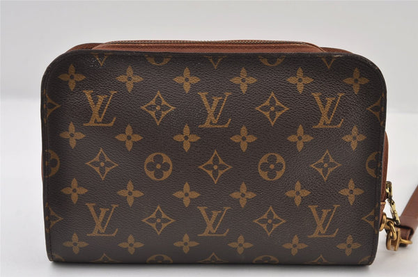 Authentic Louis Vuitton Monogram Orsay Clutch Hand Bag Purse M51790 LV 9755I