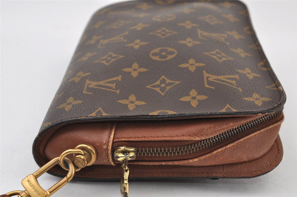 Authentic Louis Vuitton Monogram Orsay Clutch Hand Bag Purse M51790 LV 9755I