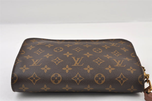 Authentic Louis Vuitton Monogram Orsay Clutch Hand Bag Purse M51790 LV 9755I