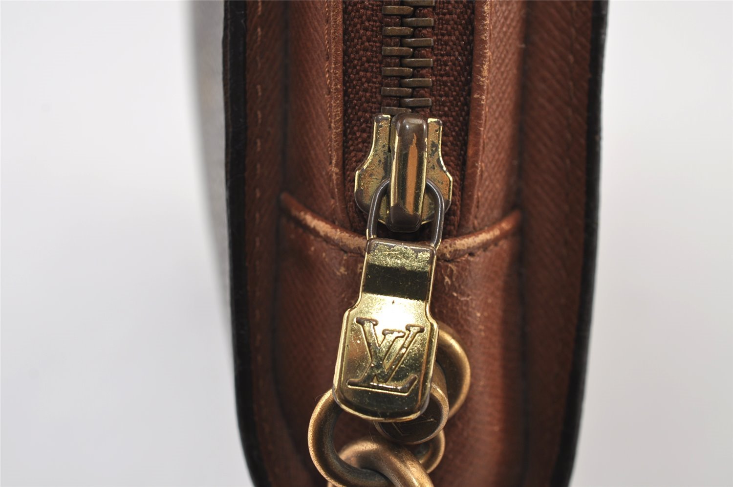 Authentic Louis Vuitton Monogram Orsay Clutch Hand Bag Purse M51790 LV 9755I