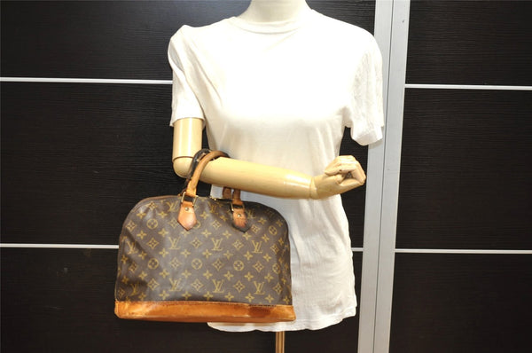 Authentic Louis Vuitton Monogram Alma Hand Bag Purse M51130 LV 9756I