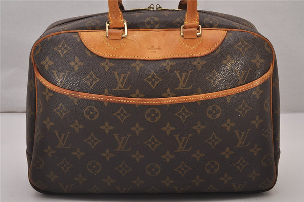 Authentic Louis Vuitton Monogram Deauville Hand Bag M47270 LV 9757I