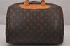 Authentic Louis Vuitton Monogram Deauville Hand Bag M47270 LV 9757I