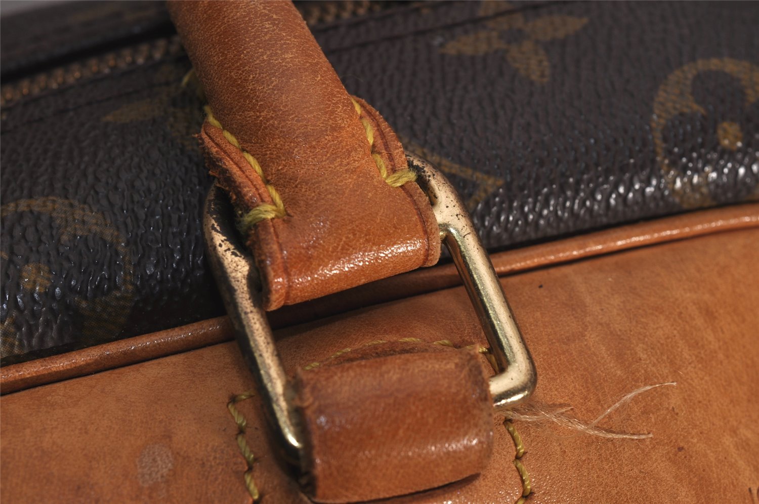 Authentic Louis Vuitton Monogram Deauville Hand Bag M47270 LV 9757I