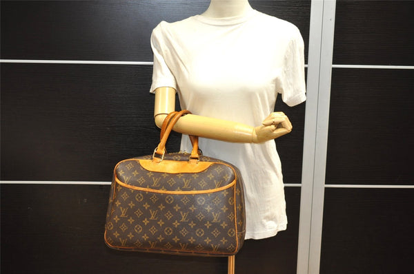 Authentic Louis Vuitton Monogram Deauville Hand Bag M47270 LV 9757I