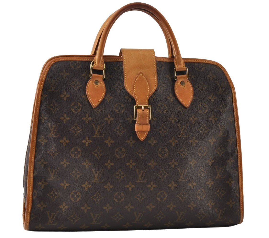 Authentic Louis Vuitton Monogram Rivoli Business bag Hand Bag M53380 LV 9760I