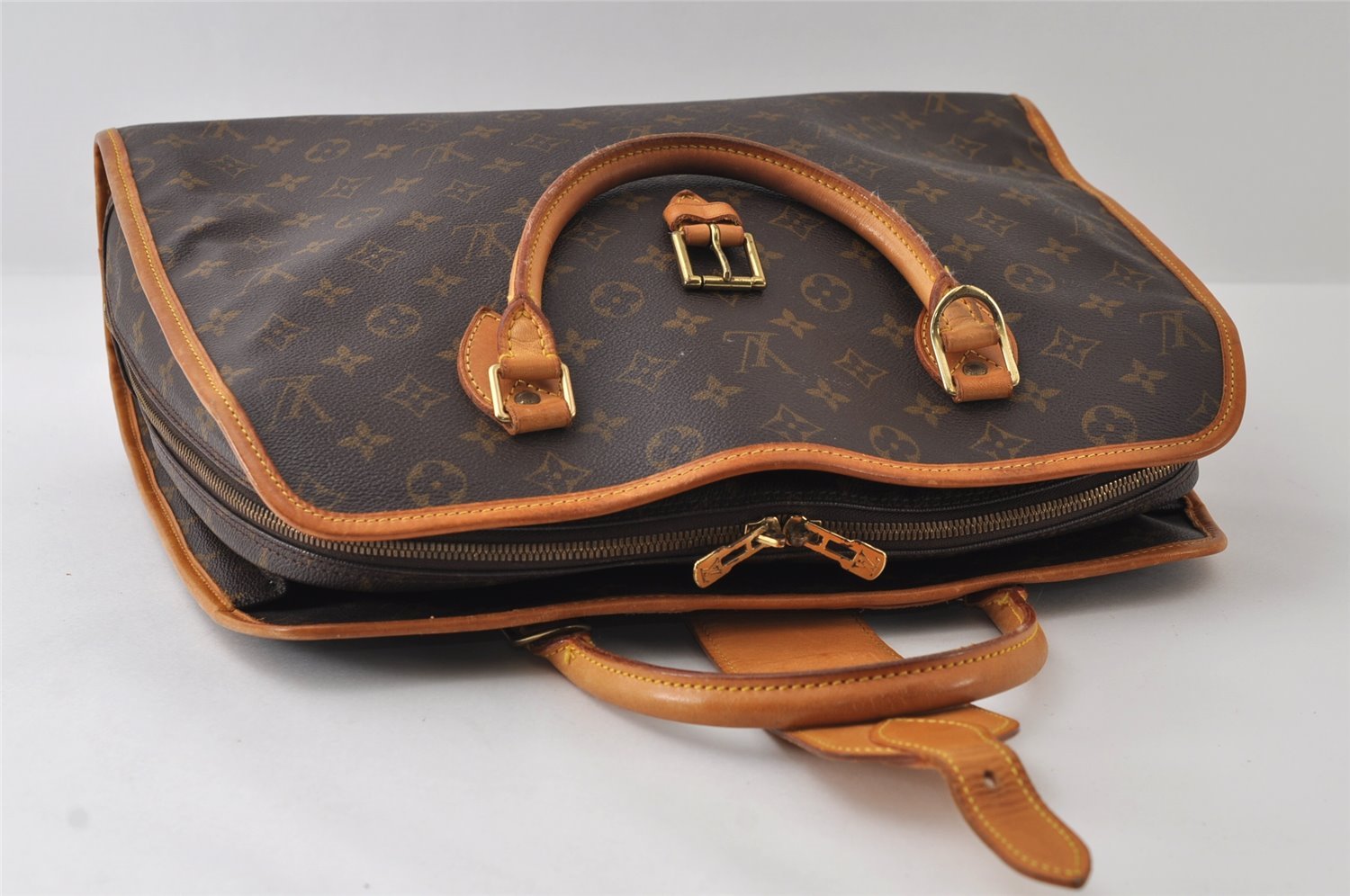 Authentic Louis Vuitton Monogram Rivoli Business bag Hand Bag M53380 LV 9760I