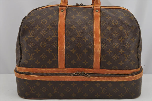 Authentic Louis Vuitton Monogram Sac Sport Travel Hand Bag Old Model LV 9761J