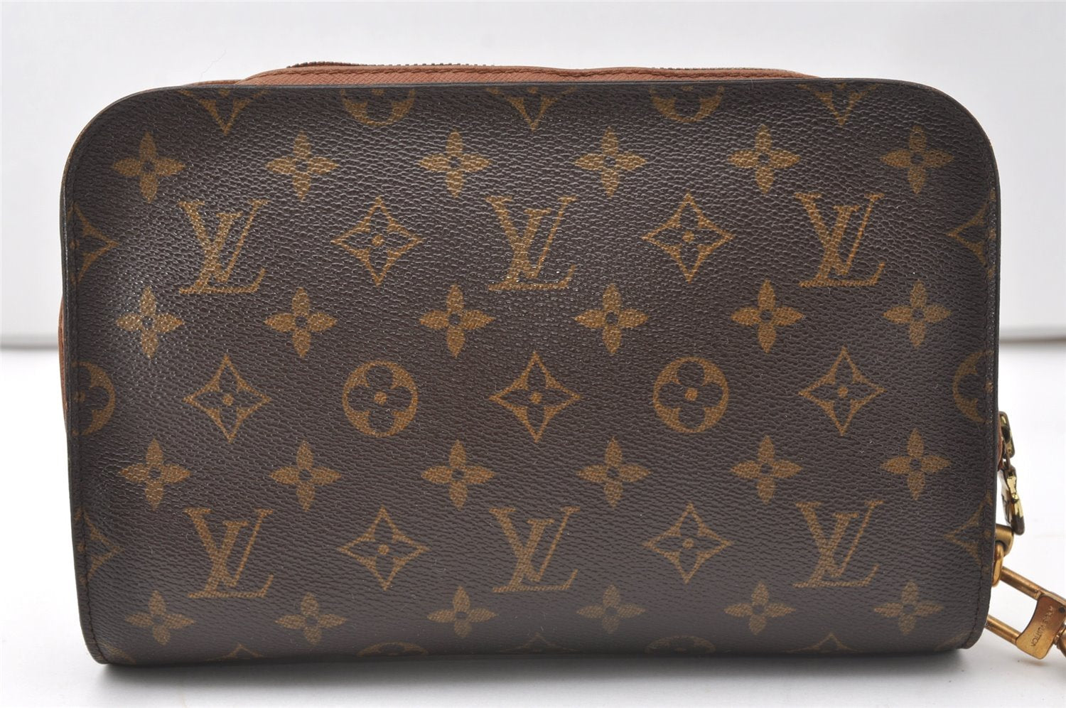 Authentic Louis Vuitton Monogram Orsay Clutch Hand Bag Purse M51790 LV 9762I