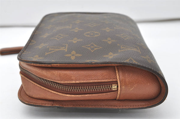 Authentic Louis Vuitton Monogram Orsay Clutch Hand Bag Purse M51790 LV 9762I