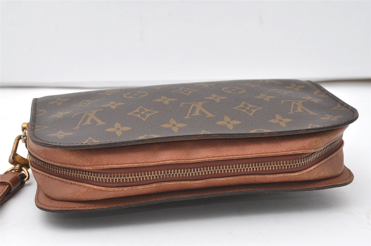 Authentic Louis Vuitton Monogram Orsay Clutch Hand Bag Purse M51790 LV 9762I