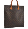 Authentic Louis Vuitton Monogram Sac Plat Hand Tote Bag M51140 LV Junk 9764I