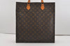 Authentic Louis Vuitton Monogram Sac Plat Hand Tote Bag M51140 LV Junk 9764I