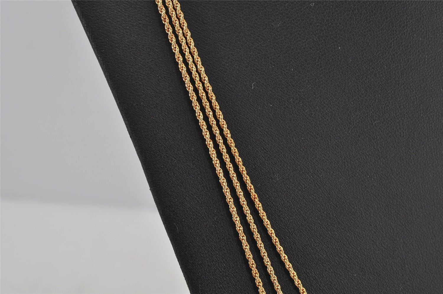 Authentic Christian Dior Gold Tone Long Chain Necklace CD 9764J