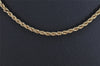 Authentic Christian Dior Gold Tone Chain Pendant Necklace CD 9765J