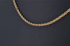 Authentic Christian Dior Gold Tone Chain Pendant Necklace CD 9765J