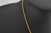 Authentic Christian Dior Gold Tone Chain Pendant Necklace CD 9765J