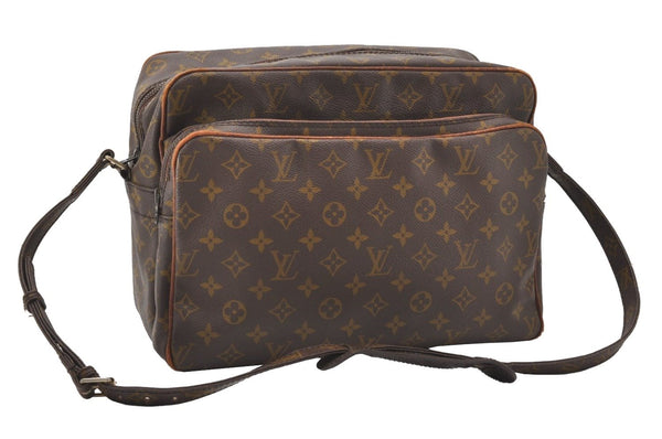 Authentic Louis Vuitton Monogram Nile 34 Shoulder Cross Body Bag Old Model 9766I