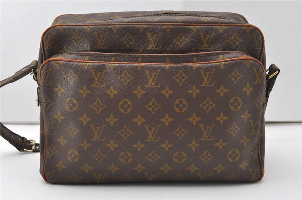 Authentic Louis Vuitton Monogram Nile 34 Shoulder Cross Body Bag Old Model 9766I