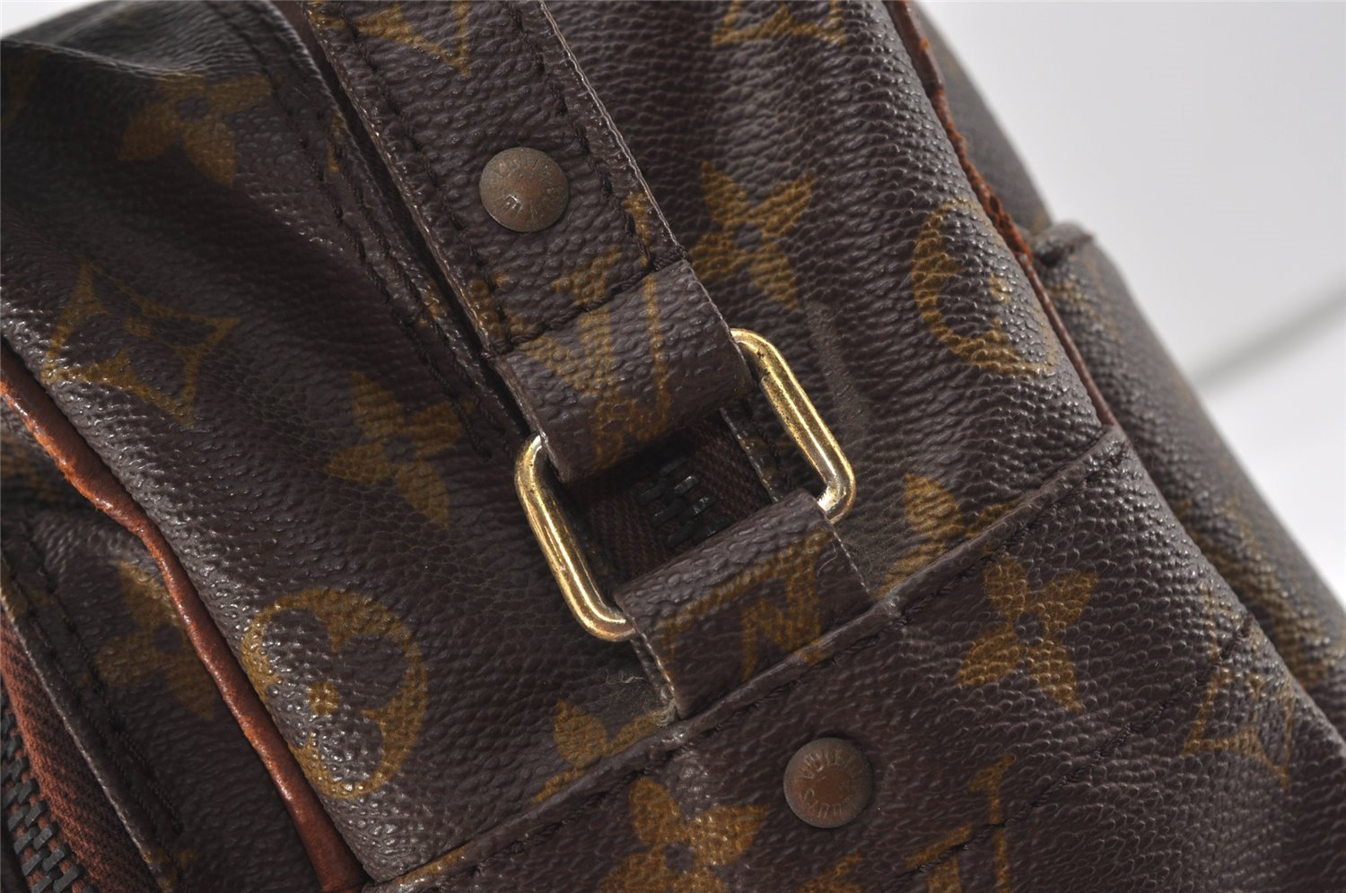 Authentic Louis Vuitton Monogram Nile 34 Shoulder Cross Body Bag Old Model 9766I