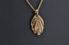 Authentic LANCEL Vintage Gold Tone Rhinestone Chain Pendant Necklace 9766J