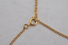 Authentic Christian Dior Gold Tone Chain Pendant Necklace CD 9767J