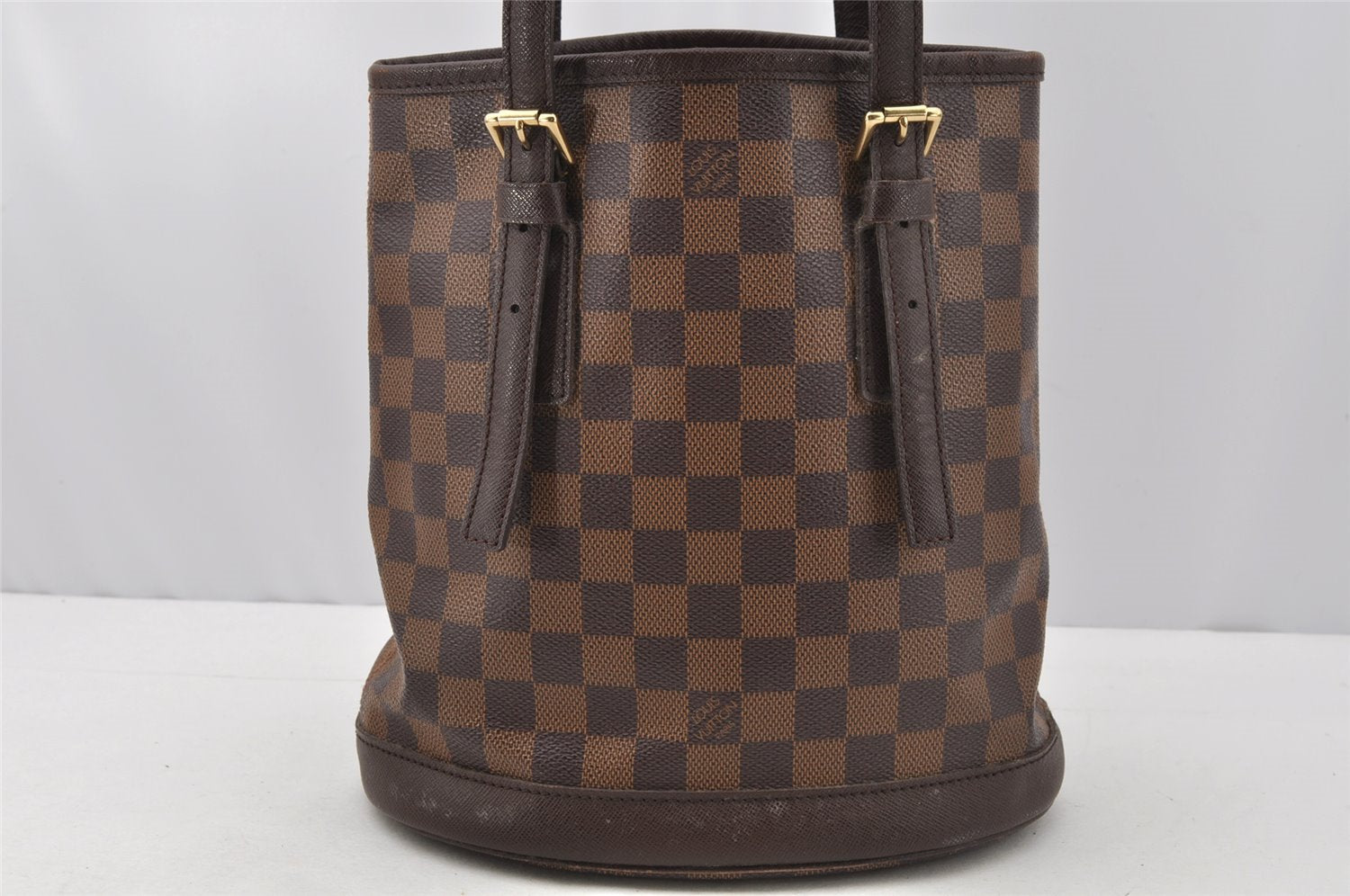 Authentic Louis Vuitton Damier Marais Bucket Shoulder Tote Bag N42240 LV 9768I
