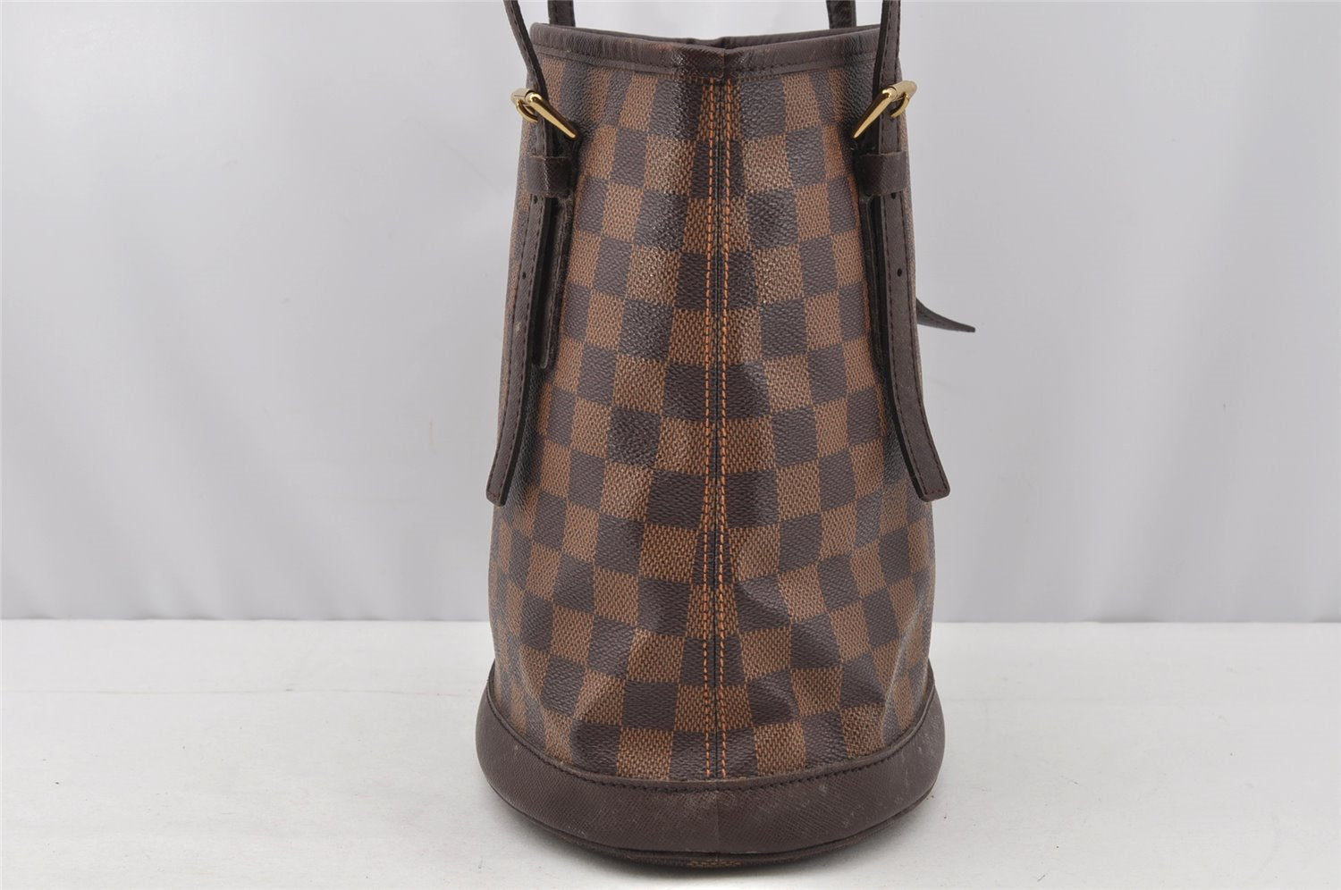 Authentic Louis Vuitton Damier Marais Bucket Shoulder Tote Bag N42240 LV 9768I