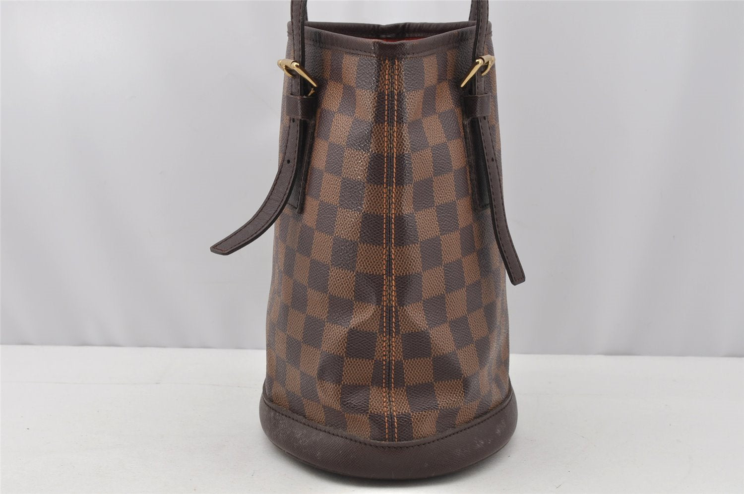 Authentic Louis Vuitton Damier Marais Bucket Shoulder Tote Bag N42240 LV 9768I