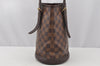 Authentic Louis Vuitton Damier Marais Bucket Shoulder Tote Bag N42240 LV 9768I