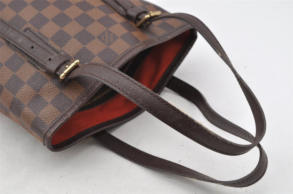 Authentic Louis Vuitton Damier Marais Bucket Shoulder Tote Bag N42240 LV 9768I