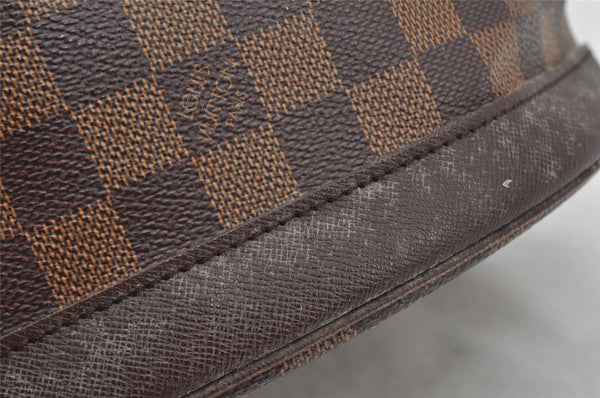 Authentic Louis Vuitton Damier Marais Bucket Shoulder Tote Bag N42240 LV 9768I