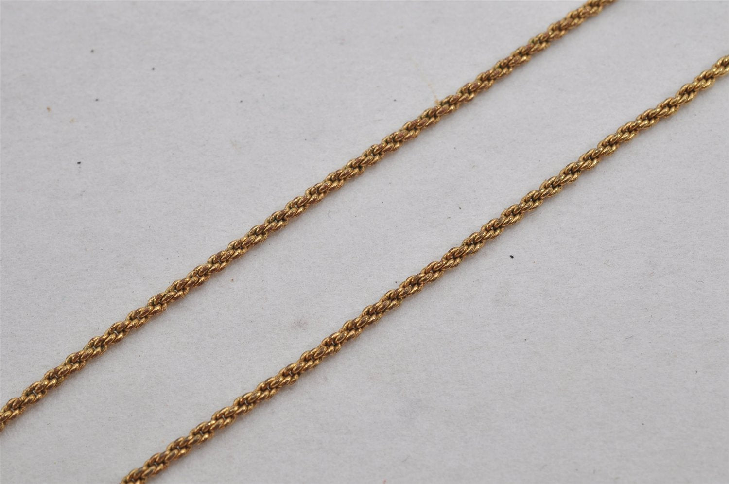 Authentic Christian Dior Gold Tone Chain Pendant Necklace CD 9768J