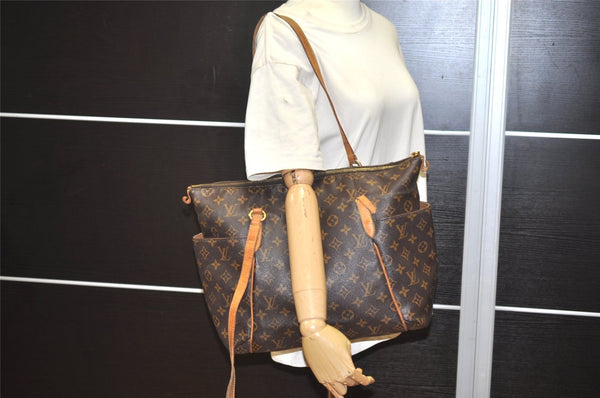 Authentic Louis Vuitton Monogram Totally MM Shoulder Tote Bag M41015 Junk 9771I