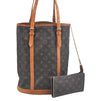 Authentic Louis Vuitton Monogram Bucket GM Shoulder Tote Bag M42236 Junk 9772I