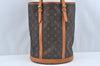 Authentic Louis Vuitton Monogram Bucket GM Shoulder Tote Bag M42236 Junk 9772I