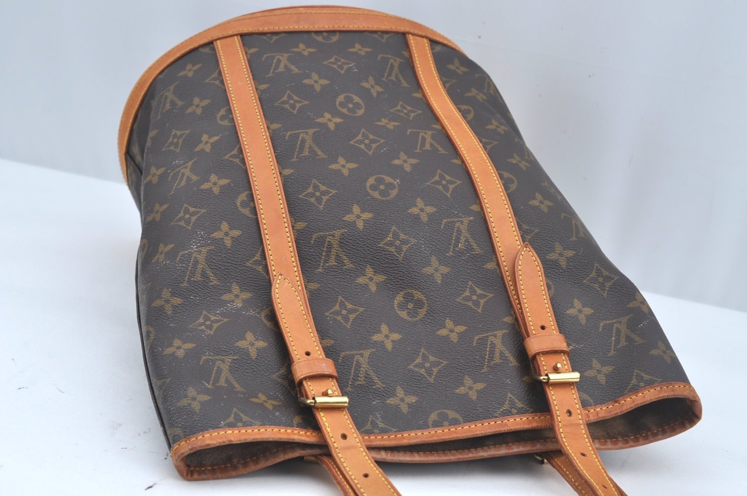 Authentic Louis Vuitton Monogram Bucket GM Shoulder Tote Bag M42236 Junk 9772I