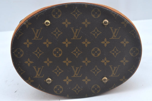 Authentic Louis Vuitton Monogram Bucket GM Shoulder Tote Bag M42236 Junk 9772I
