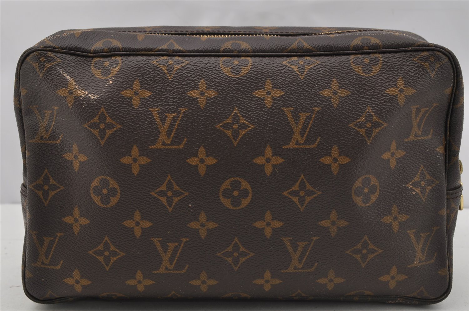 Auth Louis Vuitton Monogram Trousse Toilette 28 Clutch Bag M47522 Junk 9773I