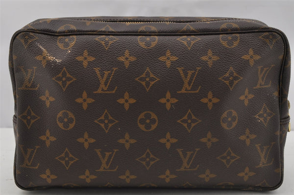 Auth Louis Vuitton Monogram Trousse Toilette 28 Clutch Bag M47522 Junk 9773I
