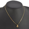 Authentic Christian Dior Gold Tone Chain Pendant Necklace CD 9773J