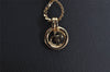 Authentic Christian Dior Gold Tone Chain Pendant Necklace CD 9773J