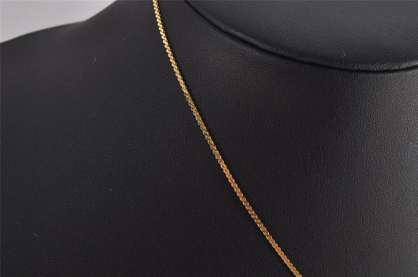 Authentic Christian Dior Gold Tone Chain Pendant Necklace CD 9773J