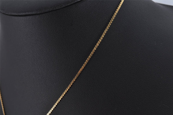 Authentic Christian Dior Gold Tone Chain Pendant Necklace CD 9773J