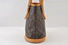 Authentic Louis Vuitton Monogram Bucket PM Shoulder Tote Bag M42238 LV 9774I