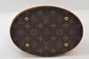Authentic Louis Vuitton Monogram Bucket PM Shoulder Tote Bag M42238 LV 9774I